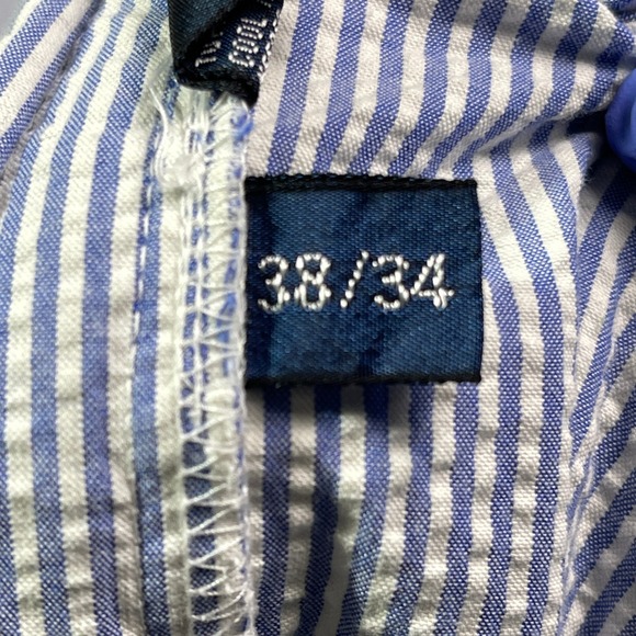 Polo by Ralph Lauren‎ Men's Striped Seersucker Philip Pant 38/34 Wide Leg Dad - Picture 10 of 13